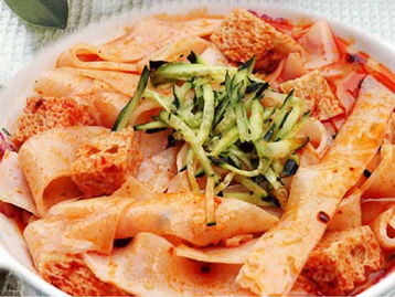 風靡廣州的30種外來小吃 涼皮，帶你做幸福的吃貨